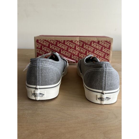 NWT Vans x J.Crew Authentic Gray Canvas Sneakers Men’s 11.5 main image 4